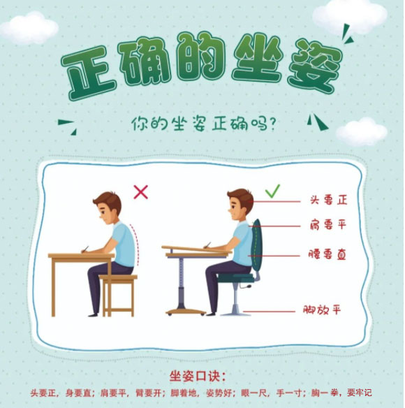 正確坐姿 正確坐姿